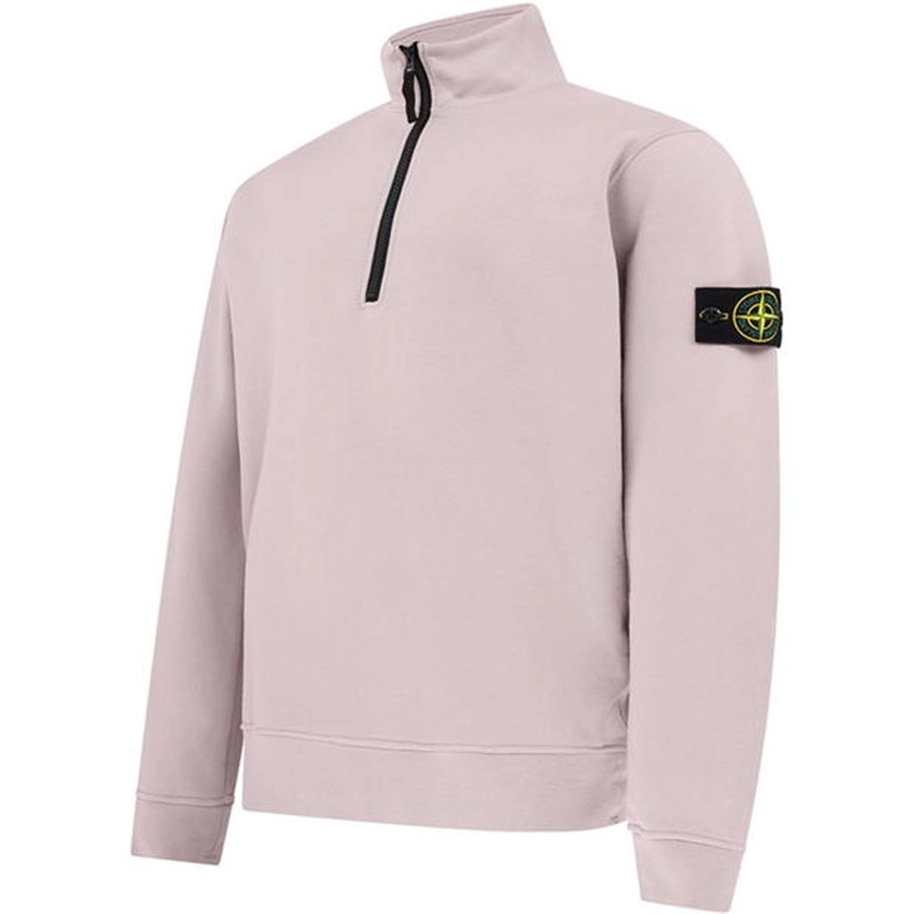 Stone Island Lightweight Fleece quarter Zip - Pink